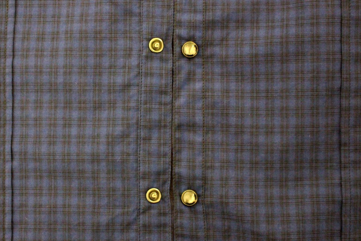 Blue checkered cotton shirt