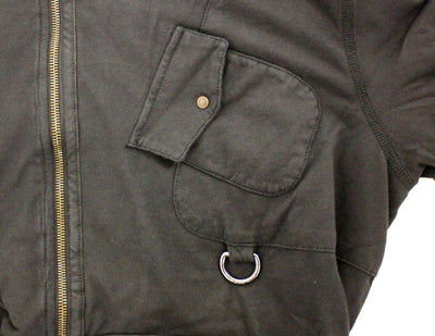 Black cotton hooded sweater