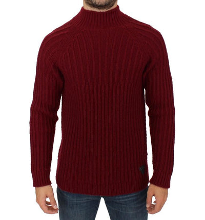 Bordeaux wool knitted sweater