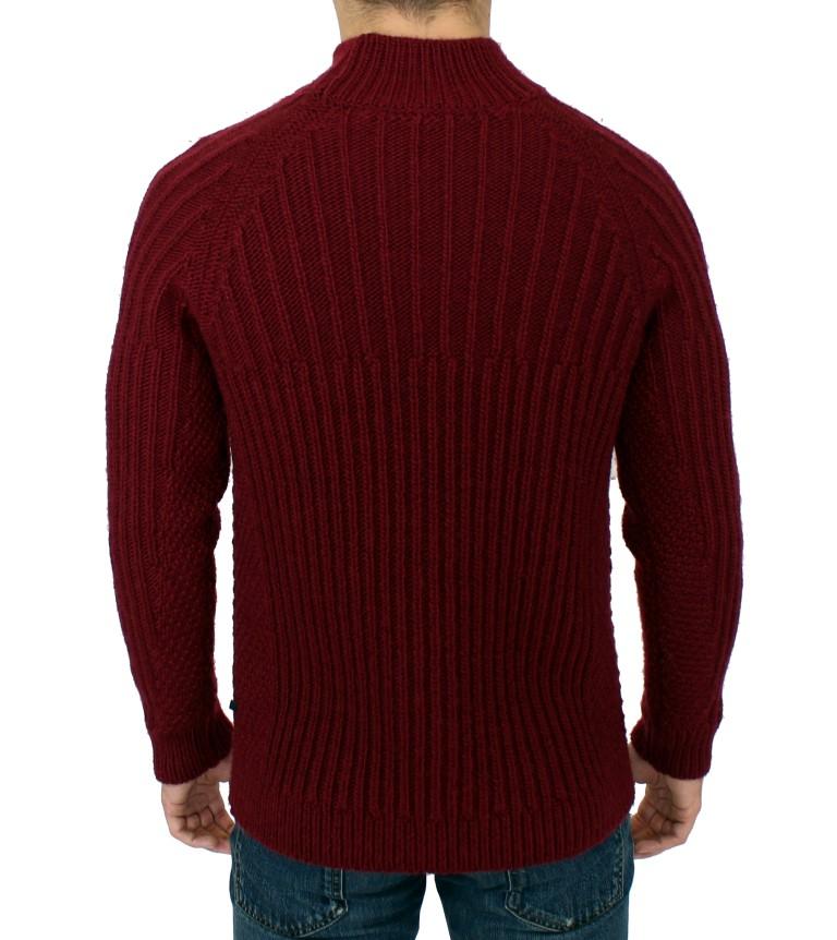 Bordeaux wool knitted sweater