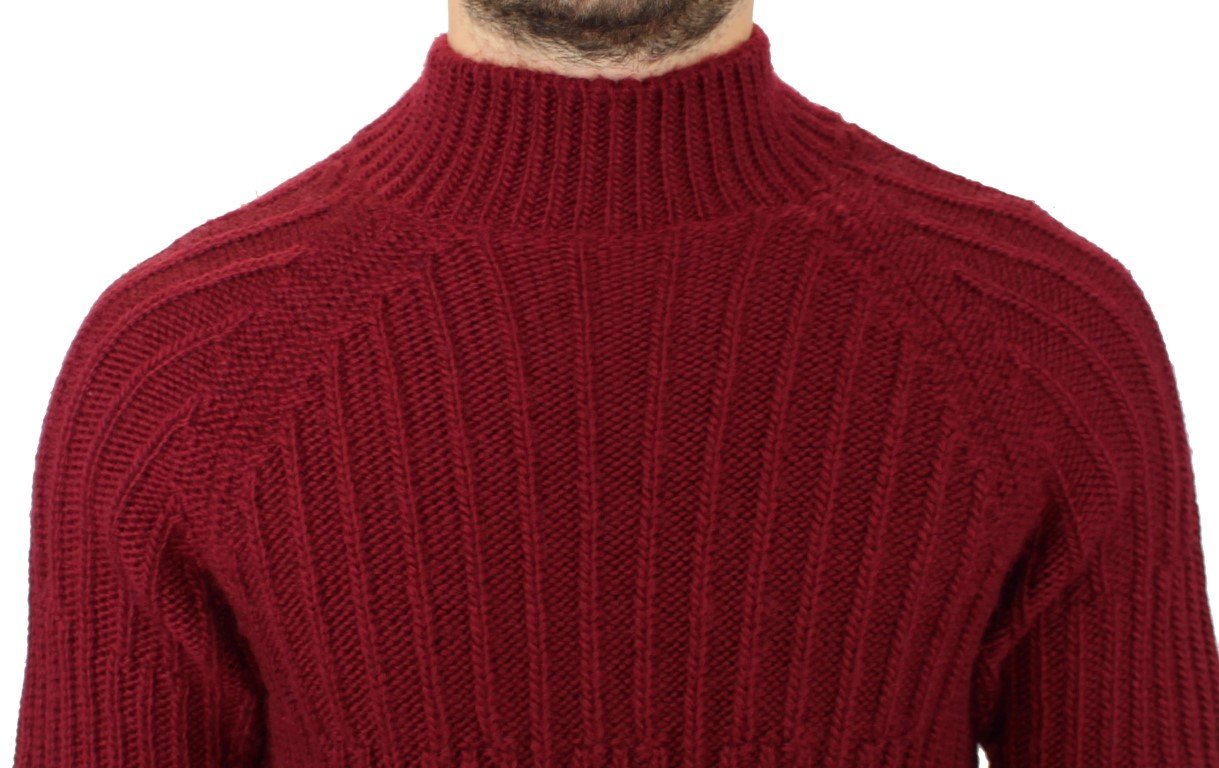 Bordeaux wool knitted sweater