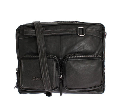 Gray Messenger Shoulder Bag