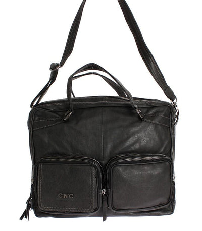 Gray Messenger Shoulder Bag