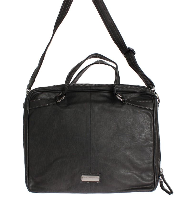 Gray Messenger Shoulder Bag