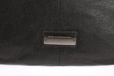 Gray Messenger Shoulder Bag
