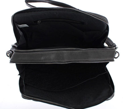 Gray Messenger Shoulder Bag