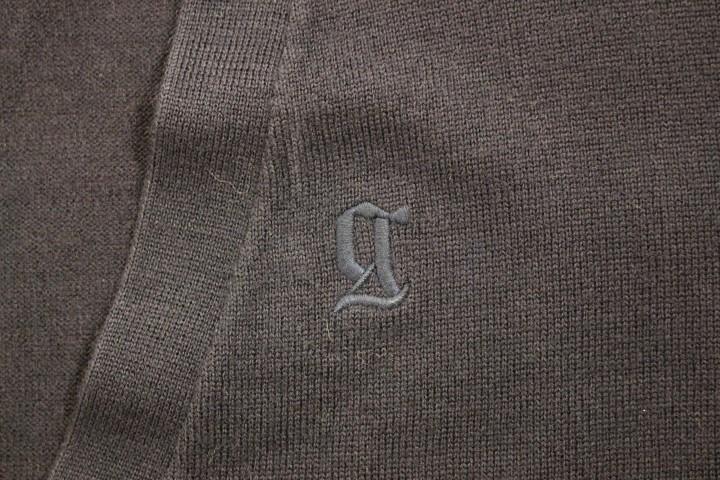Blue wool cardigan sweater