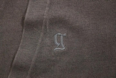 Blue wool cardigan sweater