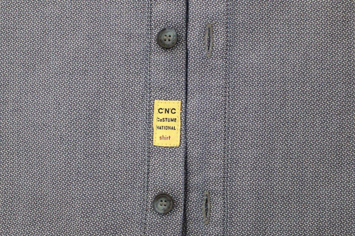 Blue cotton dress shirt