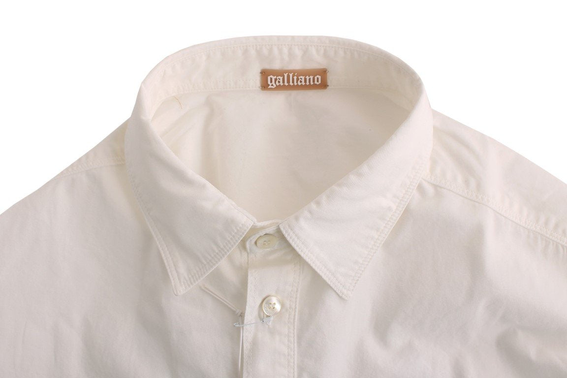 White casual cotton shirt