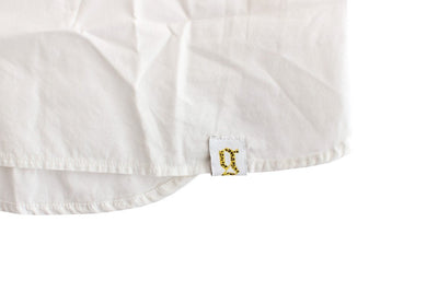 White casual cotton shirt