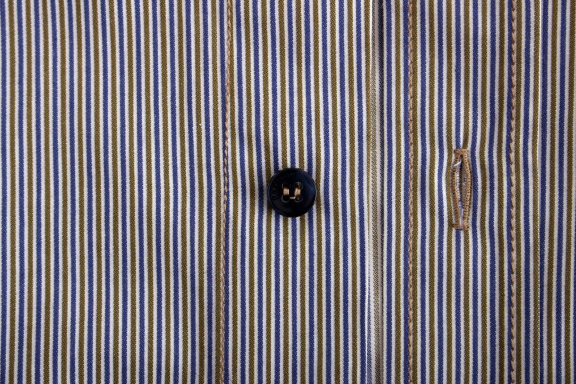 Blue striped casual shirt