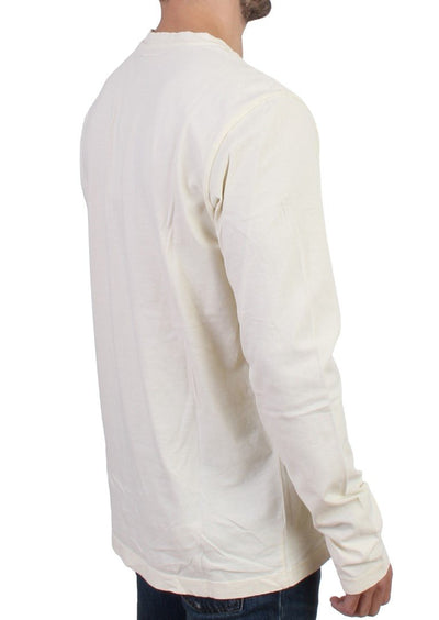 Yellow crewneck long sleeve t-shirt