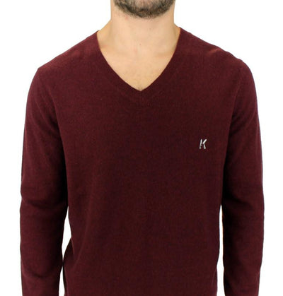 Bordeaux wool pullover sweater