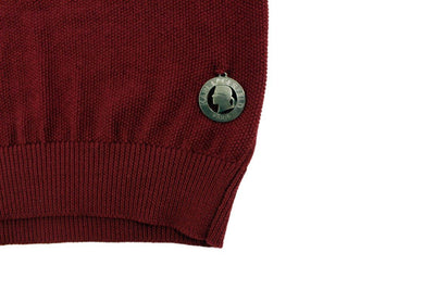 Bordeaux v-neck pullover sweater
