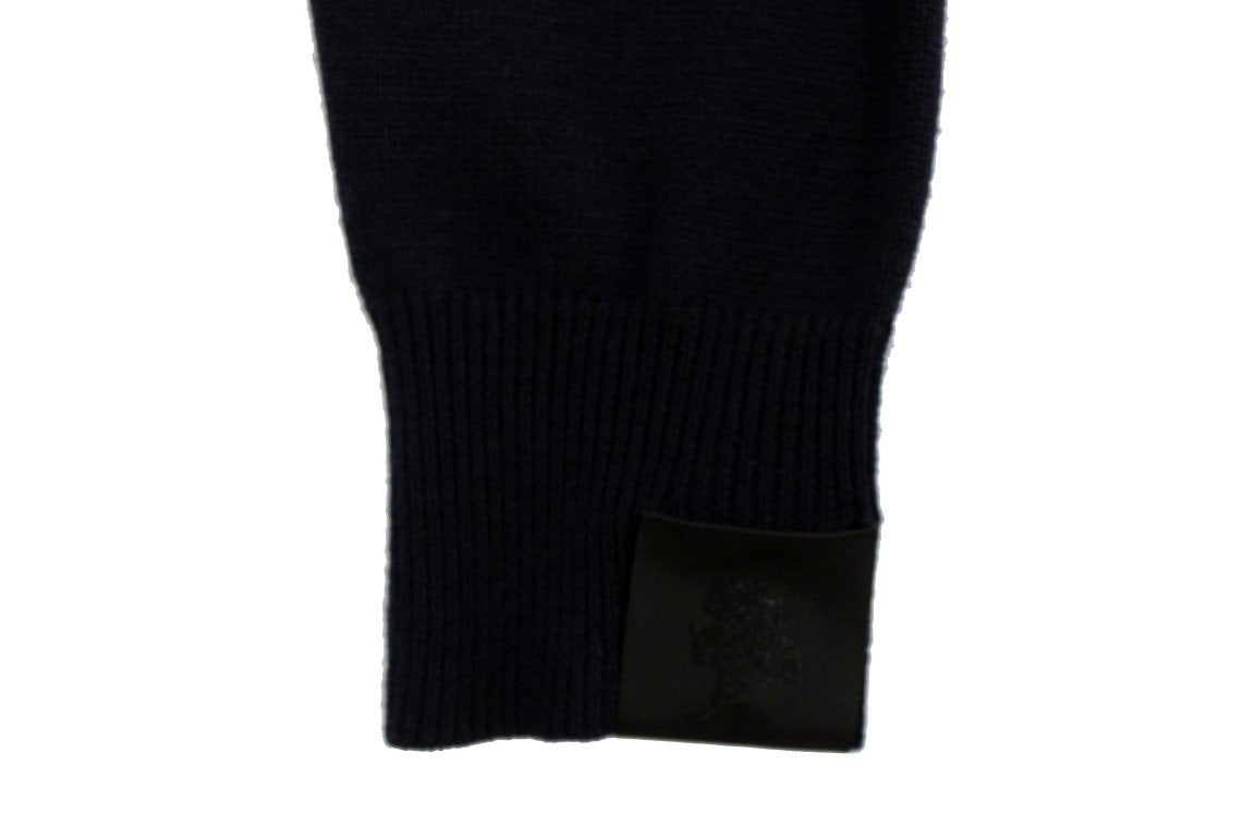 Blue wool cardigan sweater