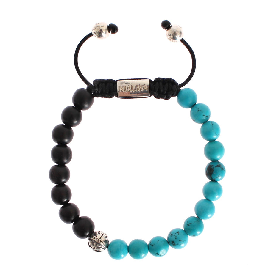 Bali Turquoise Ebony 925 Bracelet