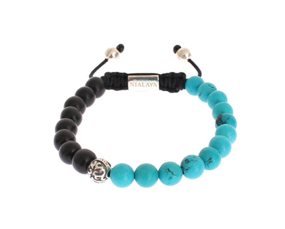 Bali Turquoise Ebony 925 Bracelet