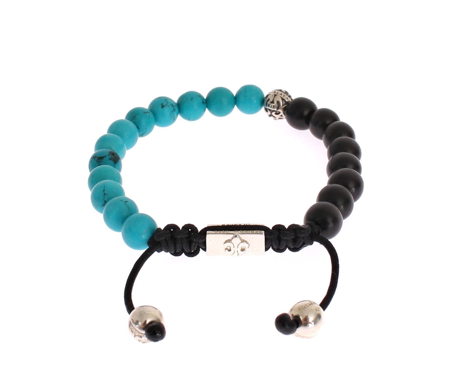 Bali Turquoise Ebony 925 Bracelet