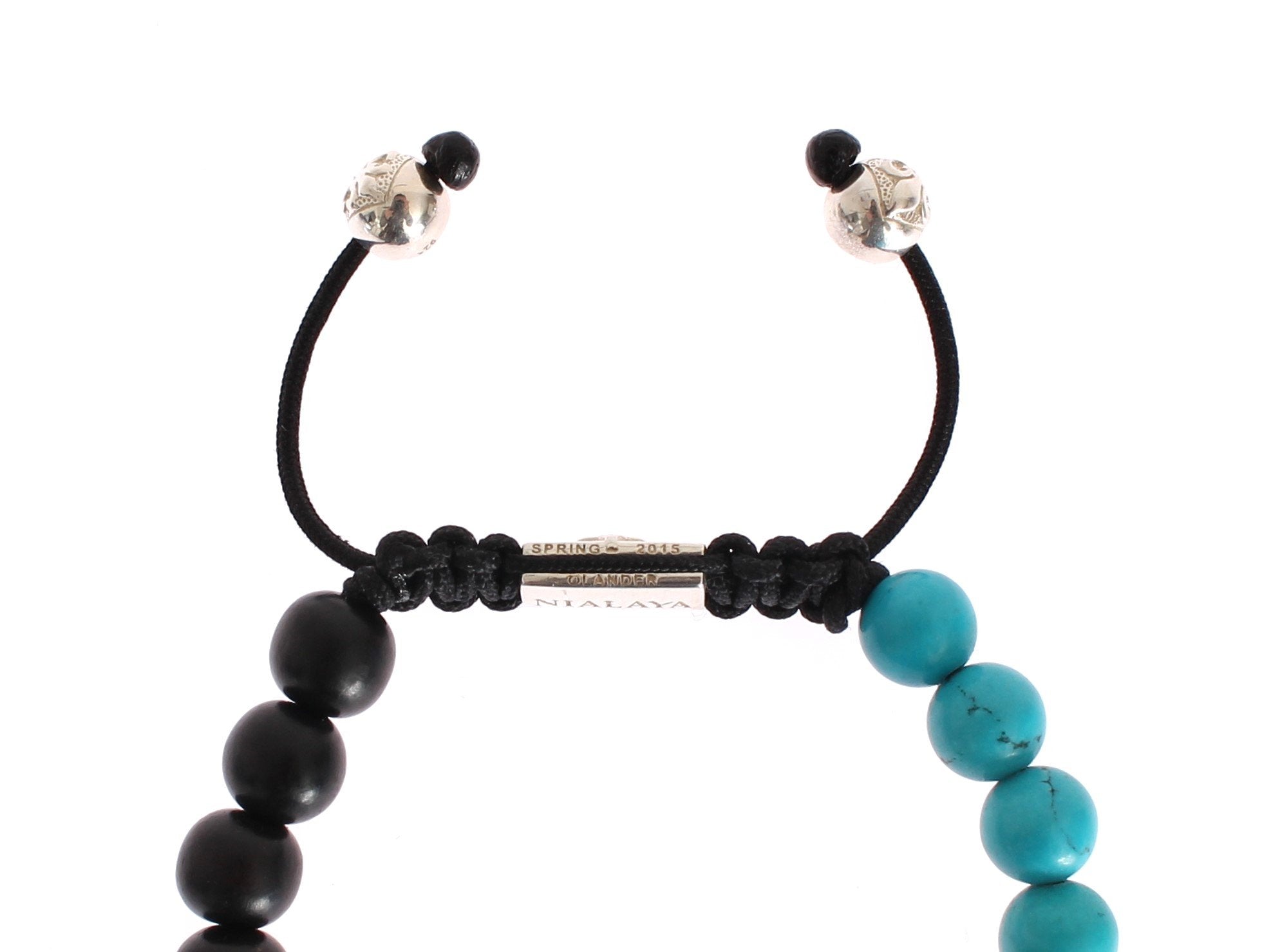 Bali Turquoise Ebony 925 Bracelet