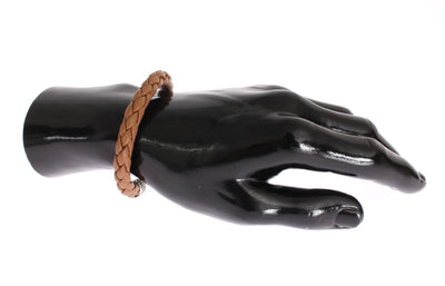 Brown Soft Leather 925 Silver Bracelet