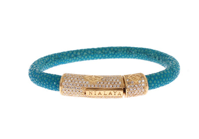 CZ Stingray Gold 925 Bracelet