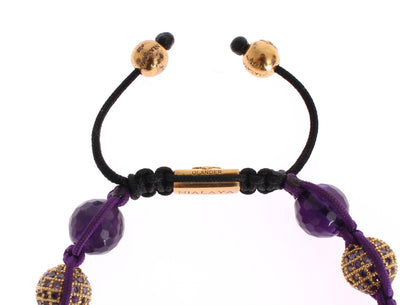 Lilac Amethyst 18K Gold 925 Silver Bracelet