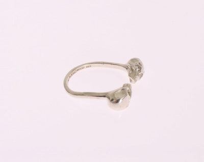 Silver CZ Skull 925 Ring