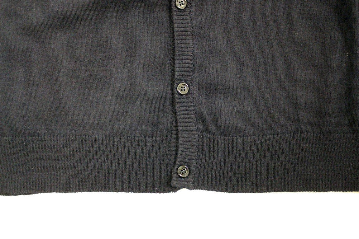 Dark blue wool cardigan