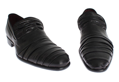 Black Kangaroo Leather Dress Formal Shoes