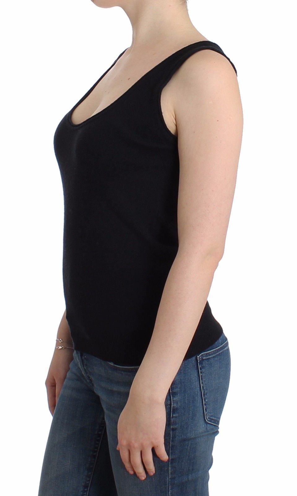 Black Knit Top Knitted Sweater Cashmere Wool
