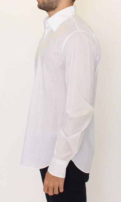 White Cotton Long Sleeve Casual Shirt Top