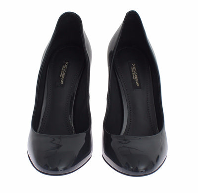 Black Patent Leather Pumps Heels Shoes