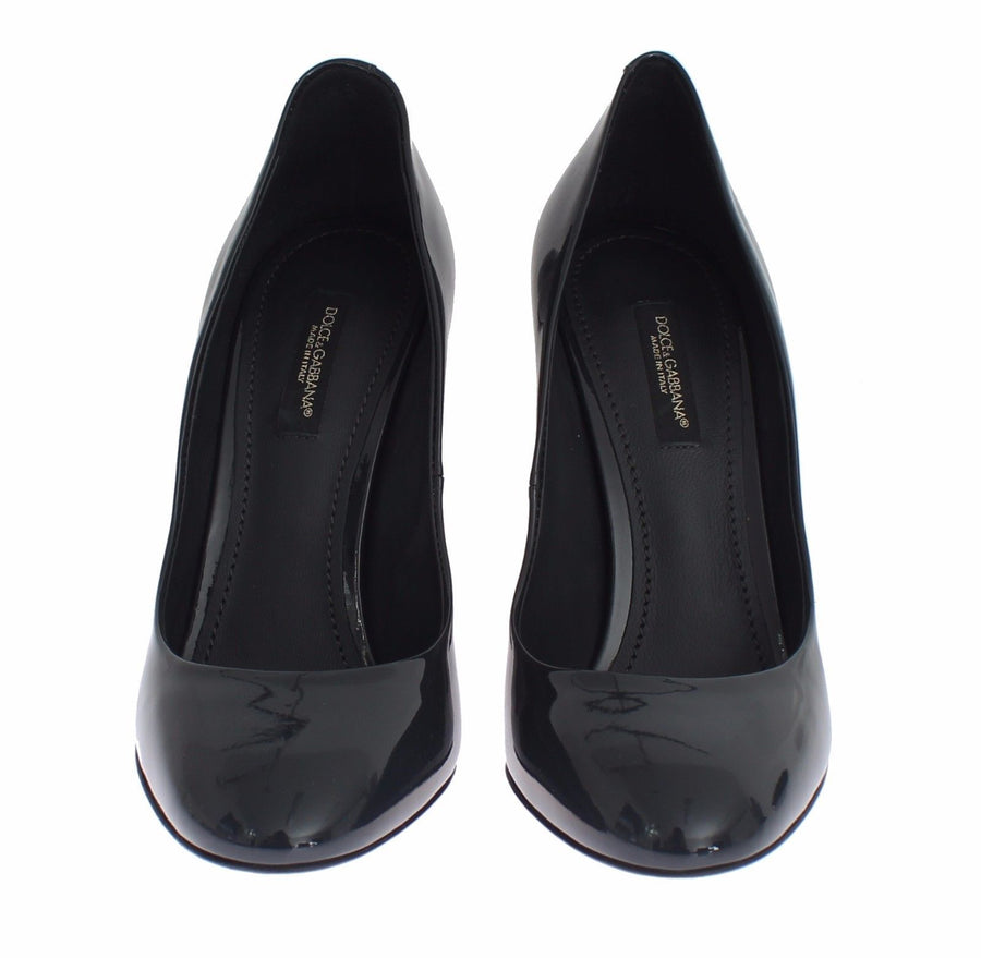 Black Patent Leather Pumps Heels Shoes