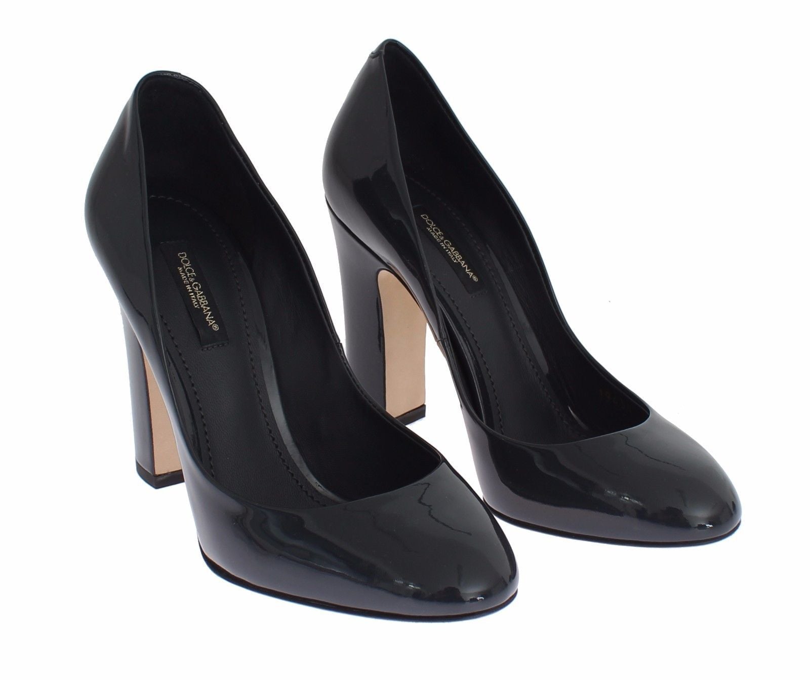 Black Patent Leather Pumps Heels Shoes