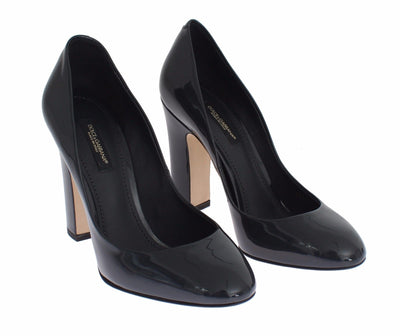 Black Patent Leather Pumps Heels Shoes