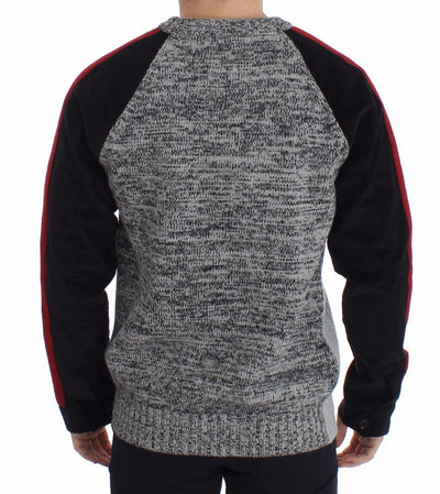 Knitted Wool Cashmere Crewneck Sweater Pullover