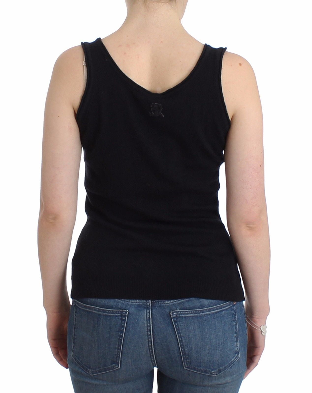 Black Knit Top Knitted Sweater Cashmere Wool
