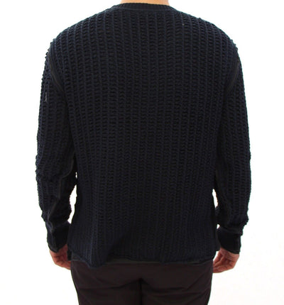 Blue Runway Netz Pullover Netted Sweater