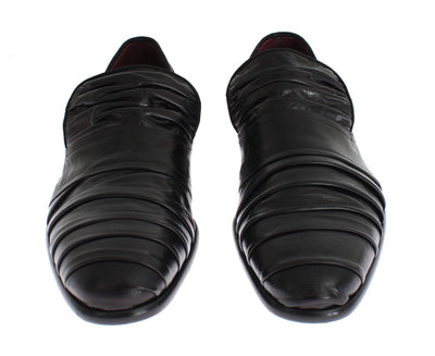 Black Kangaroo Leather Dress Formal Shoes