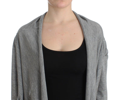 Gray Cashmere Cardigan Shrug Bolero Wrap Sweater