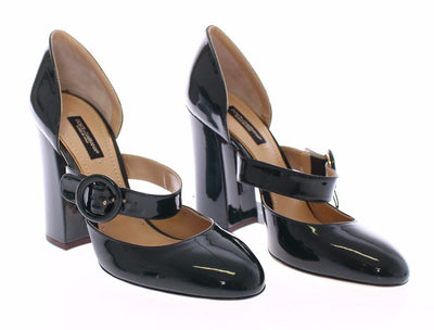 Green Patent Leather Mary Janes Shoes