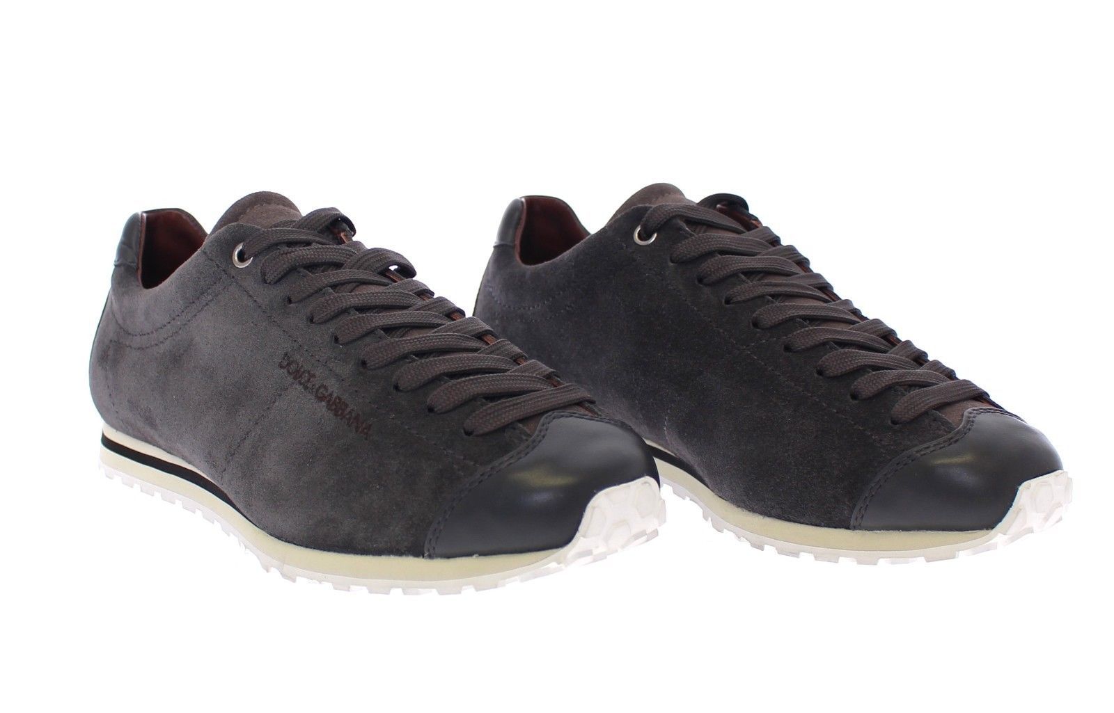 Brown Leather Sport Casual Sneakers Shoes