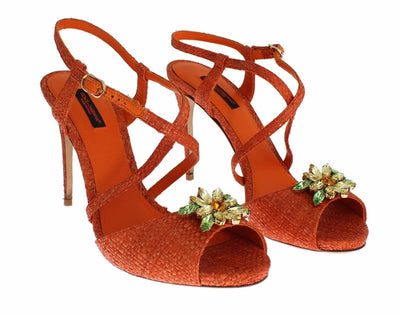 Paglia Crystal Embellished KEIRA Sandals