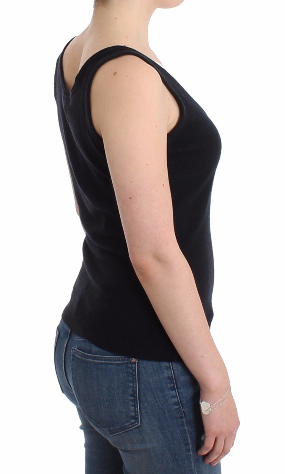 Black Knit Top Knitted Sweater Cashmere Wool