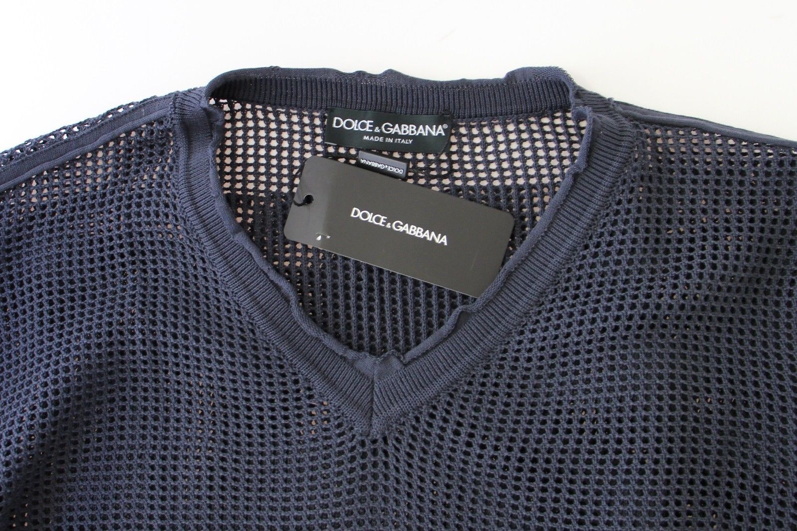 Blue Runway Netz Pullover Netted Sweater