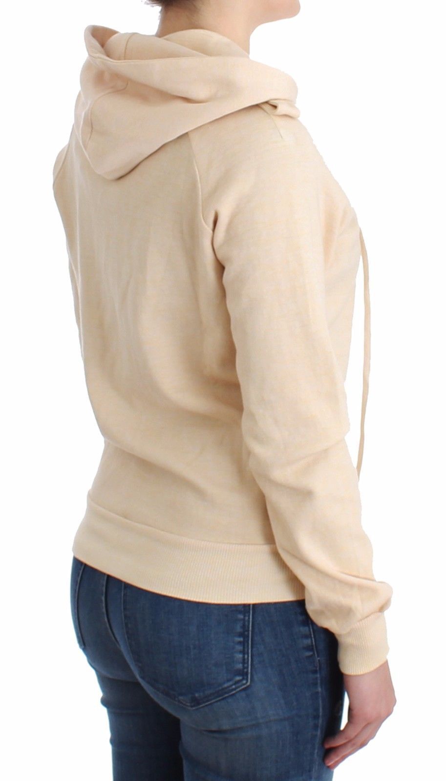 Lingerie Beige Lace Hooded Zip Cardigan Hoodie