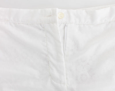 Beachwear White Silk Mini Shorts Hotpants