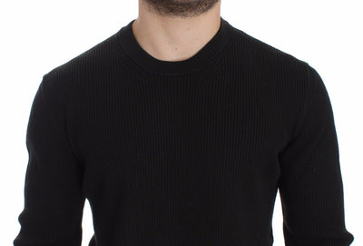 Green Crewneck Wool Sweater Pullover Top