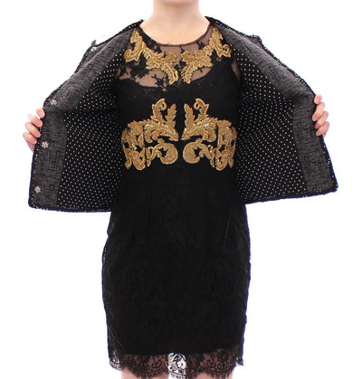 Patchwork Baroque Crystal Jacket Coat